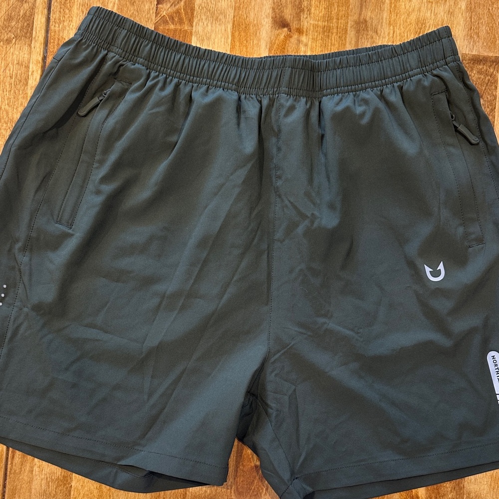 Northyard Men's Army Green Hiking Shorts